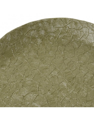 Bandeja decorativa metal mate verde...