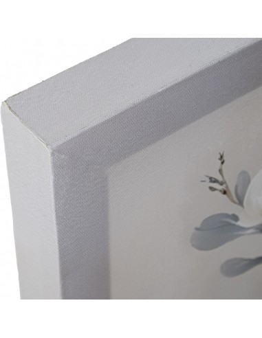 Cuadro lienzo 61x90cm flores blancas...
