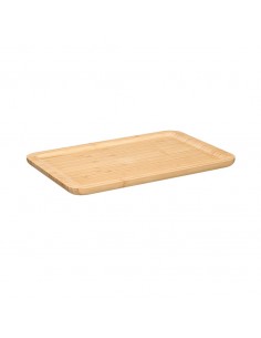 Bandeja rectangular bambú 34cm