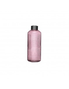 Botella vidrio rosa 1L