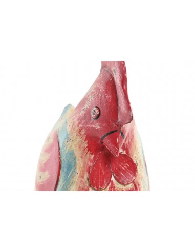 Figura decorativa gallina metal 24cm Goa