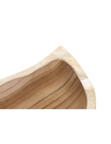 Centro de mesa hoja madera teca Leaf Centro de mesa hoja madera teca Leaf