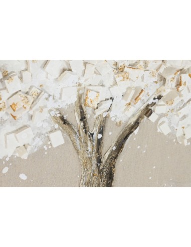 Cuadro lienzo árbol dorado 100cm Aura