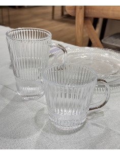 Taza cristal transparente...