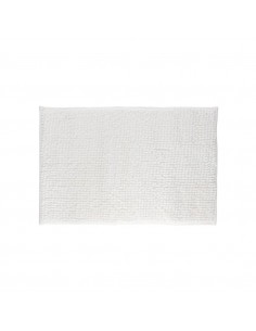 Alfombra baño chenilla blanco