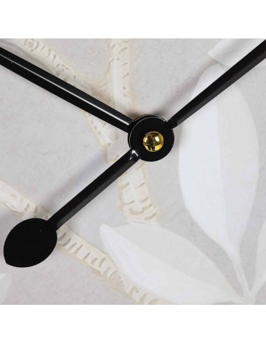 Reloj pared madera aves y flores Arden