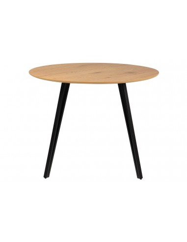 Mesa comedor redonda madera y metal...