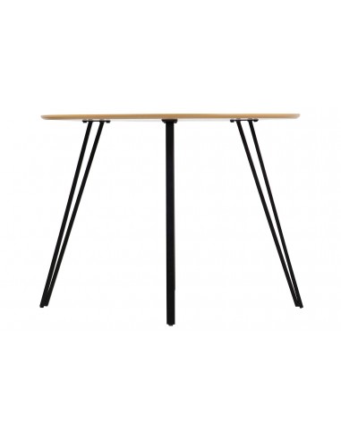 Mesa comedor redonda madera y metal...