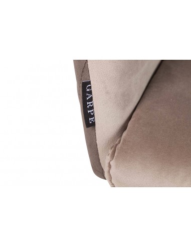 Silla terciopelo patas negras Deiben