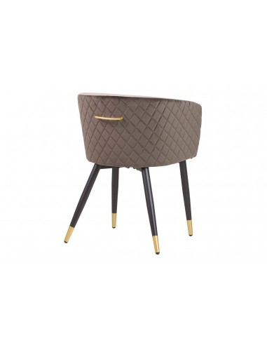 Silla terciopelo patas negras Deiben