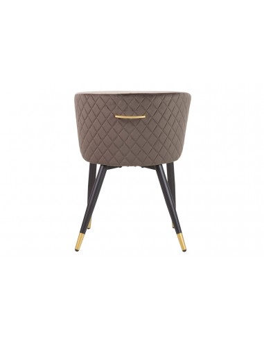 Silla terciopelo patas negras Deiben