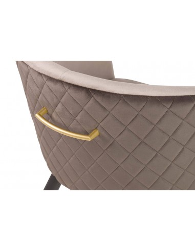 Silla terciopelo patas negras Deiben