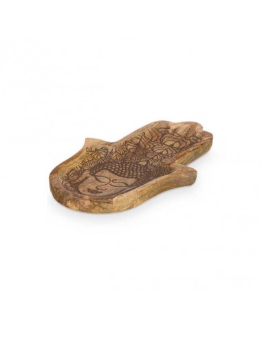 Bandeja decorativa madera mano de...