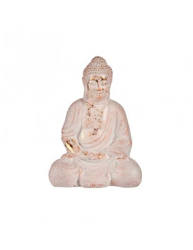 Figura decorativa buda sentado blanco...