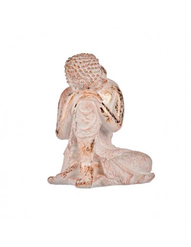 Figura decorativa buda sentado blanco...