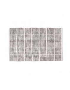 Alfombra cuadros gris 60x90cm 2