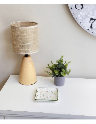 Plato porcelana cuadrado floral Sandi