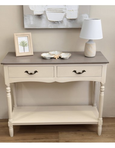 Consola pino 2 cajones Dorana