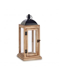 Farol madera y metal negro... 2