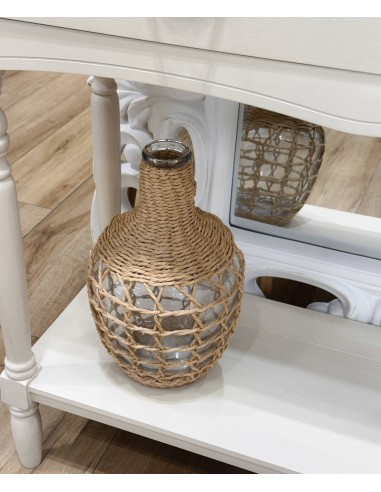 Damajuana cristal y fibra 32cm Arlina