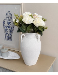 Jarrón cerámica blanco 22cm... 2