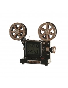 Reloj proyector metal negro... 2