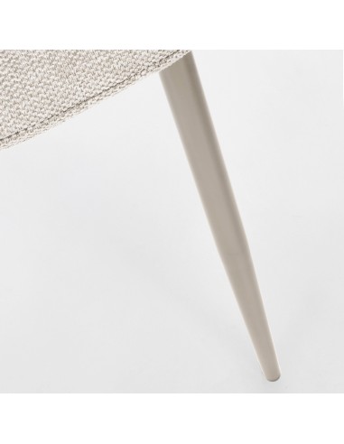 Silla comedor tela beige Veyra