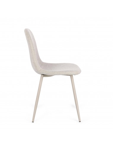Silla comedor tela beige Veyra