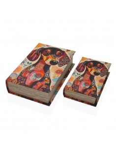 Caja libro decorativo Teckel 2