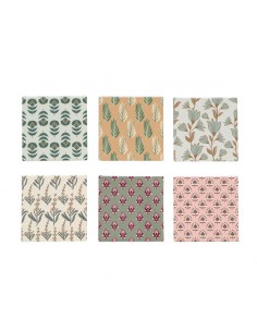 Posavasos cuadrado floral... 2