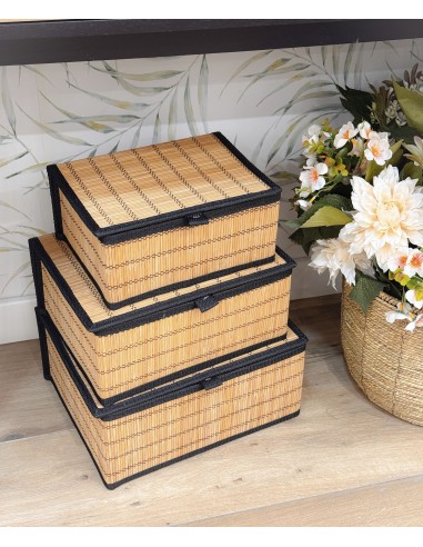 Cesta de bambú con tapa Maeris