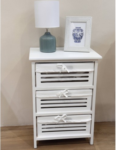 Cajonera blanca 3 cajones Arleta