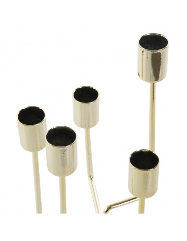 Candelabro metal dorado Lumir