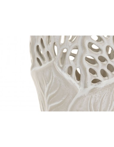 Jarrón cerámica hoja Coralis