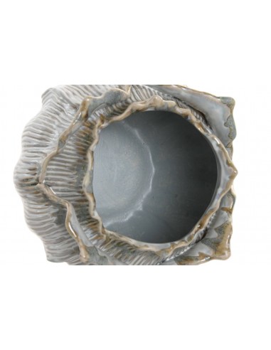 Jarrón cerámica hoja 19cm Merlen