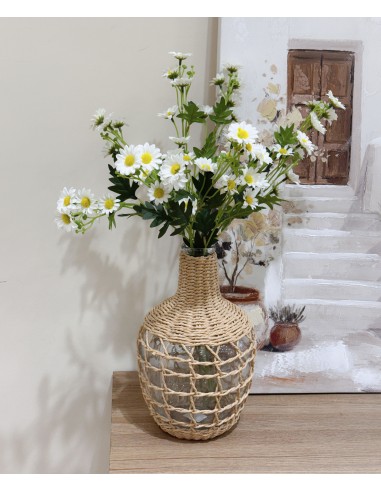 Damajuana cristal y fibra 32cm Arlina