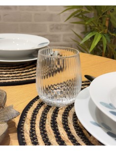 Vaso cristal rayado...