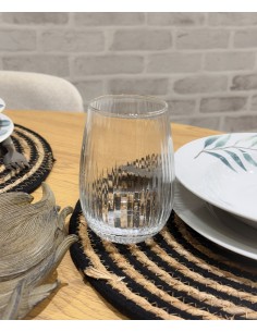 Vaso cristal rayado...