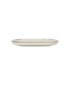 Fuente ovalada beige 30cm... 2