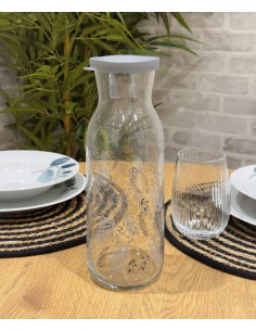 Botella cristal con tapa...