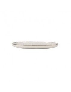 Fuente ovalada beige 25cm... 2