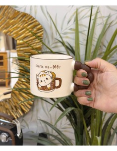 Taza porcelana asa burbuja...
