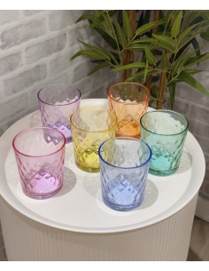 Vaso cristal color diamante...