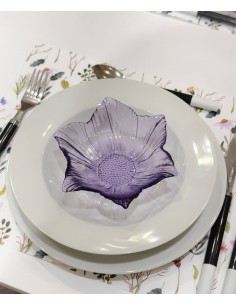Bol snack cristal flor