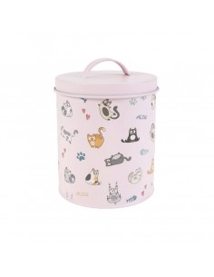 Bote metal comida 3L Gatitos
