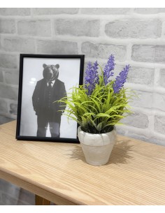 Maceta lavanda