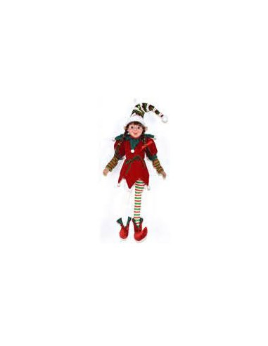 Figura tela elfo de Navidad 50cm