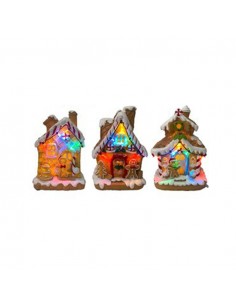 Casita jengibre con luz LED 2