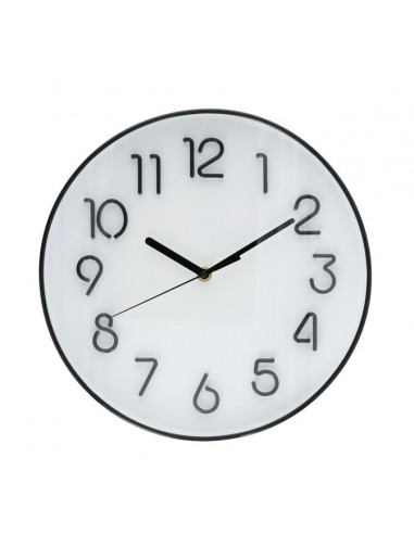 Reloj de pared negro números 3D Reloj de pared negro números 3D