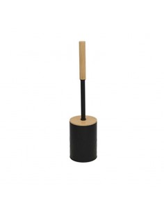 Escobillero negro mango madera